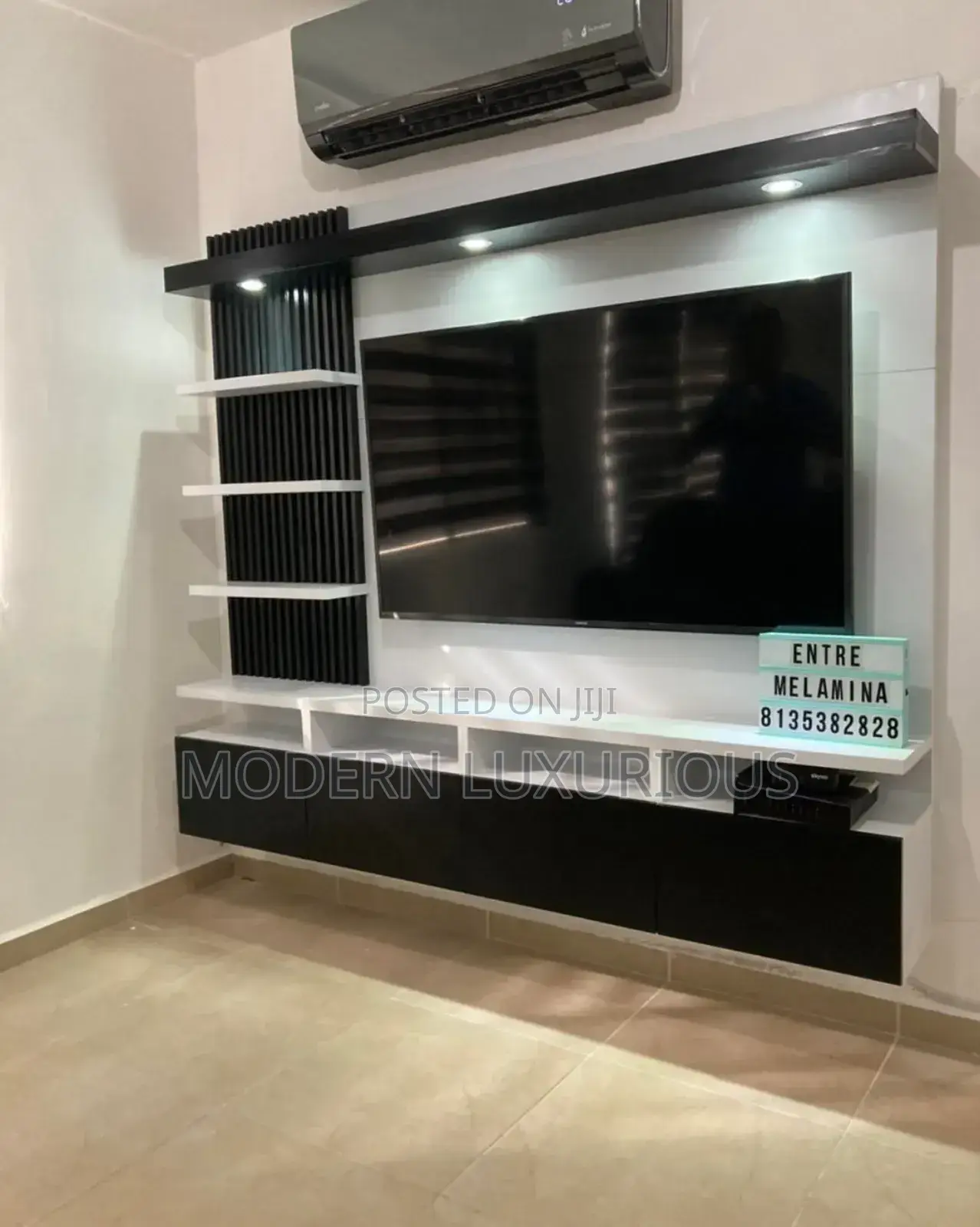 Tv Unit in /Laminate Wood /Finish With Beautiful/