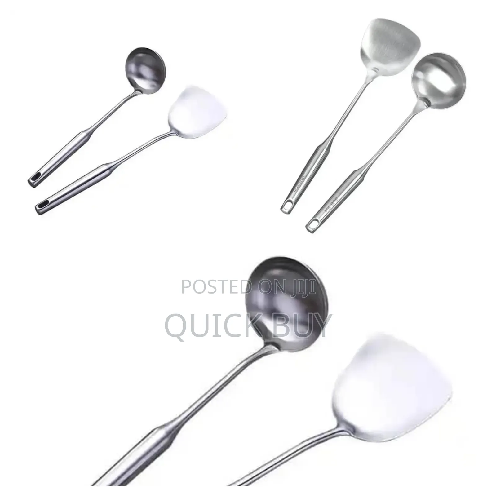 Aluminum Spoons, Pair.