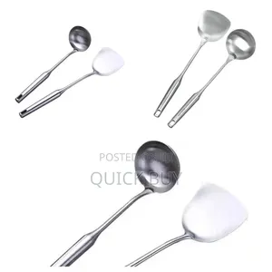 Aluminum Spoons, Pair.