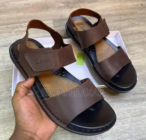 Original Classic Brown Leather Clarks Ankle Strap Sandals