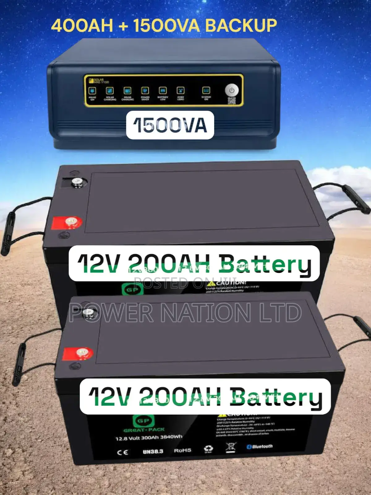 4.8kwh Power Backup System/400ah 1500va Power Booster