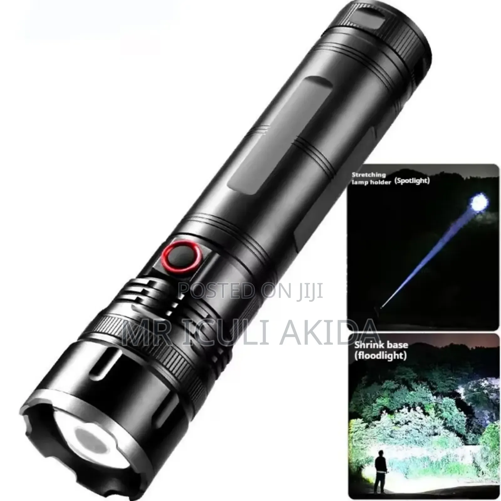 7200mah Large Capacity 30w Rechargeable Led Torch Flashlight