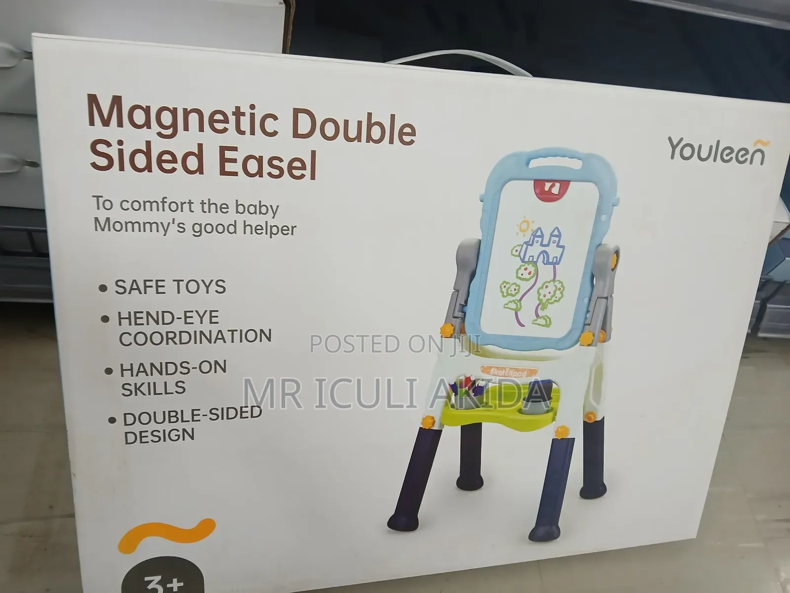 Kids Educational Magnetic Double Sided Drawing Board Easel