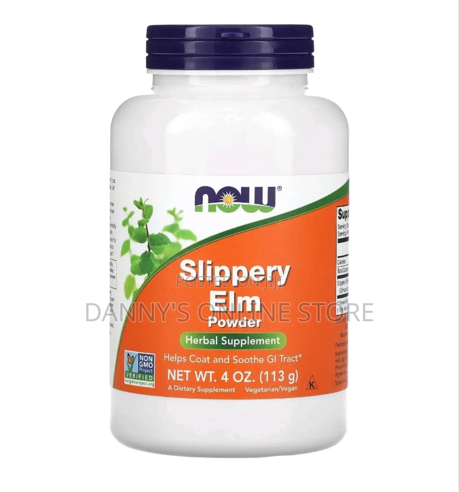 Now Slippery Elm Powder 4oz, 113g