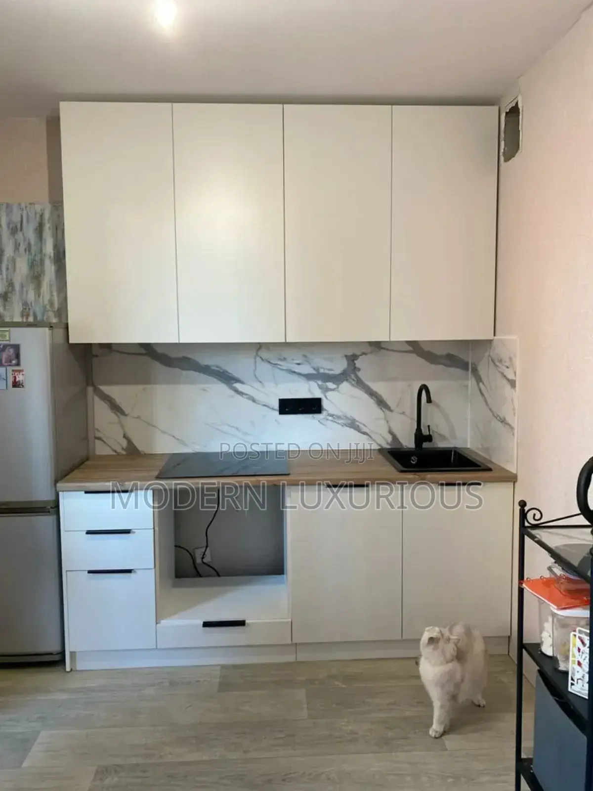 Natural and Light Grey . Beautiful Combo.
Kitchen Cabinets
