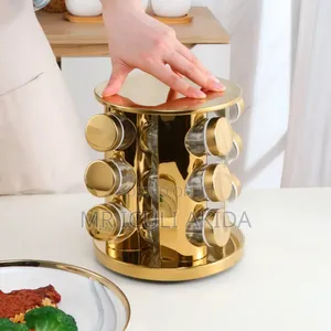 12jars Seasoning Rotating Carousel Spice Rack