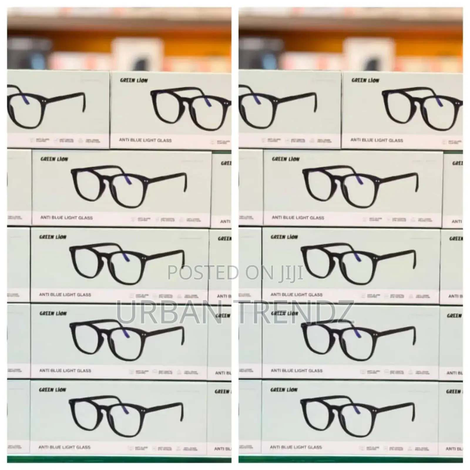 Green Lion" Brand Anti-Blue Light Glasses.