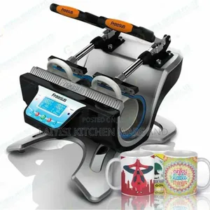 Heat Pressure Double Station Cup Machine Sublimation