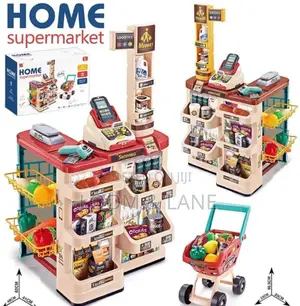 Pretend Play Supermarket Shopping Cart