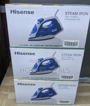 Hisense Steam Flat Iron 1800w 250 Ml- White 3 Yr Warranty