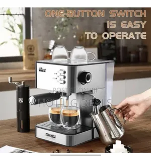 DSP Espresso Coffee Maker 15bar- Color,Silver