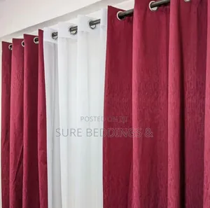 Maroon Red Curtains