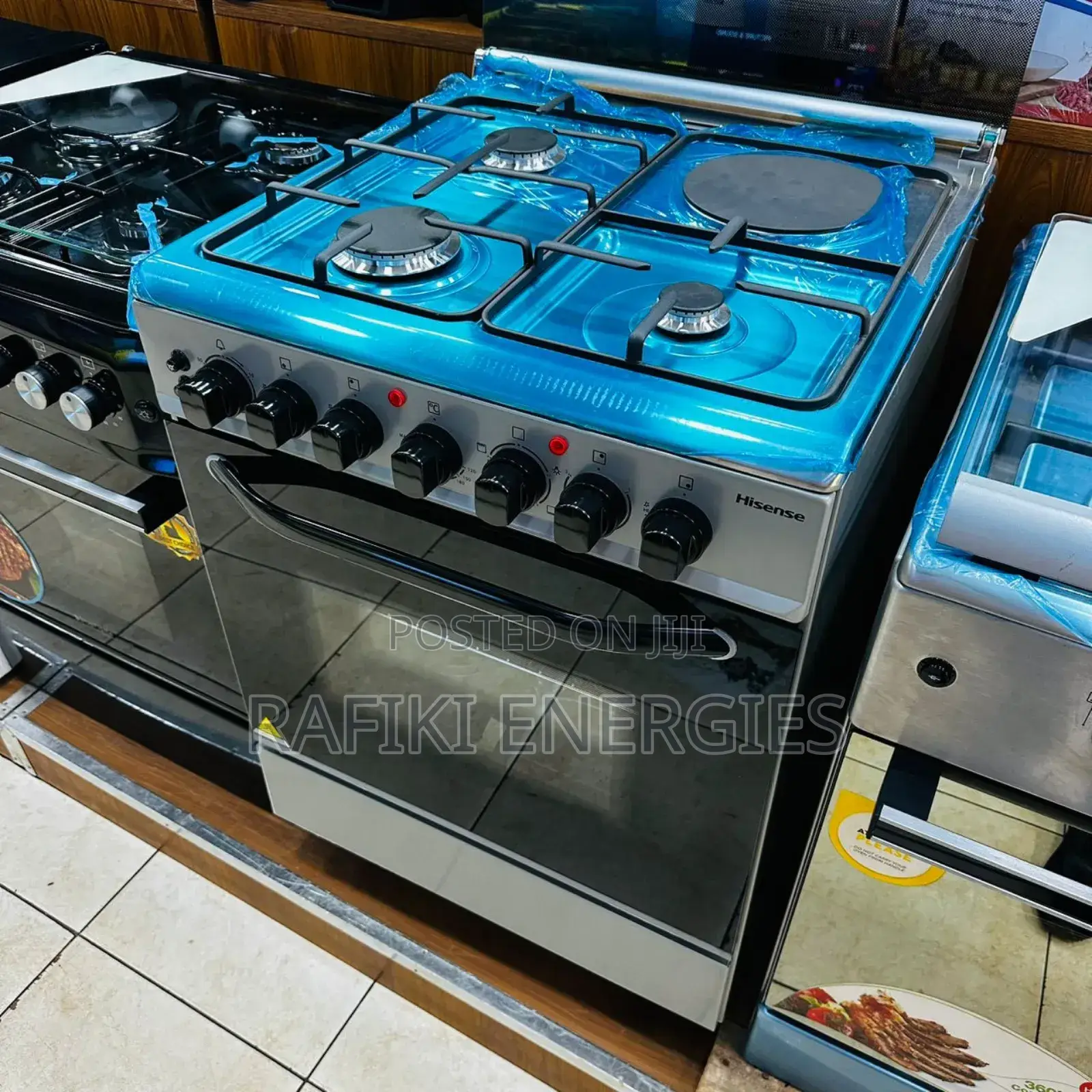 Hisense Cooker 60x60cm 3gas + 1electric