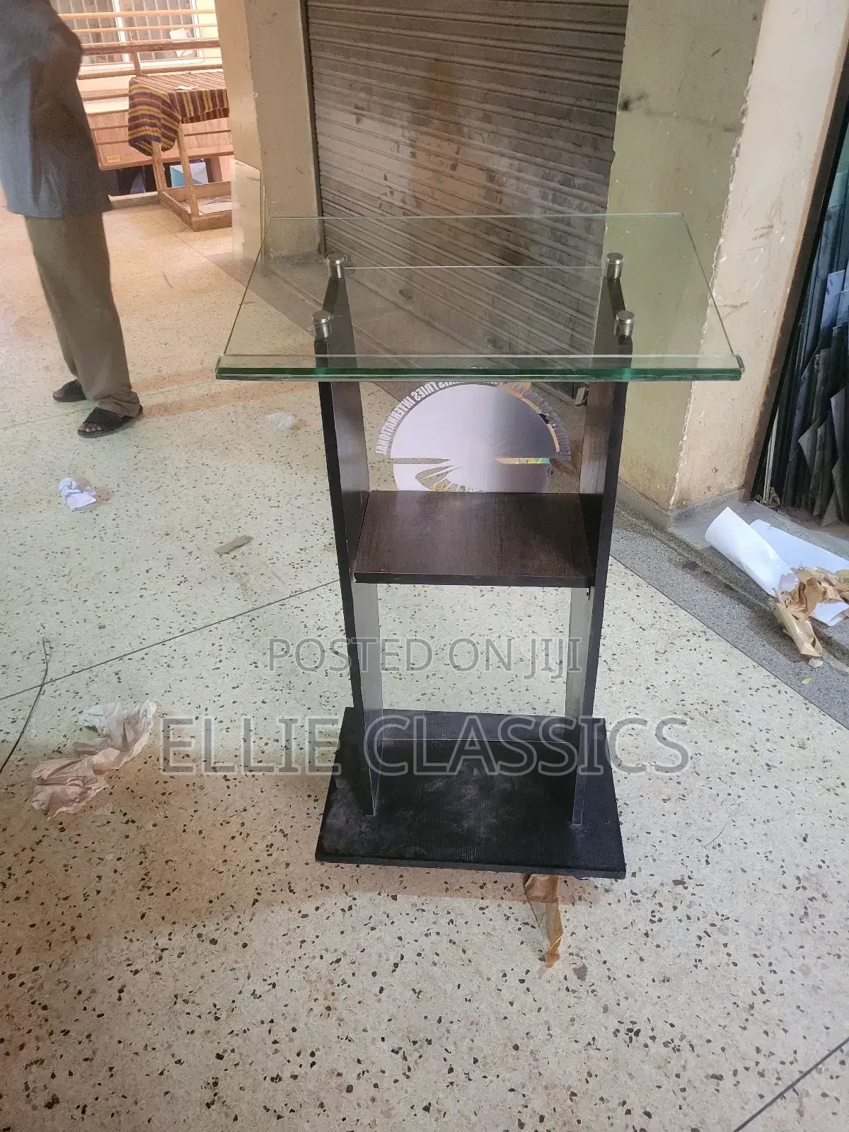Wood Glass Pulpit