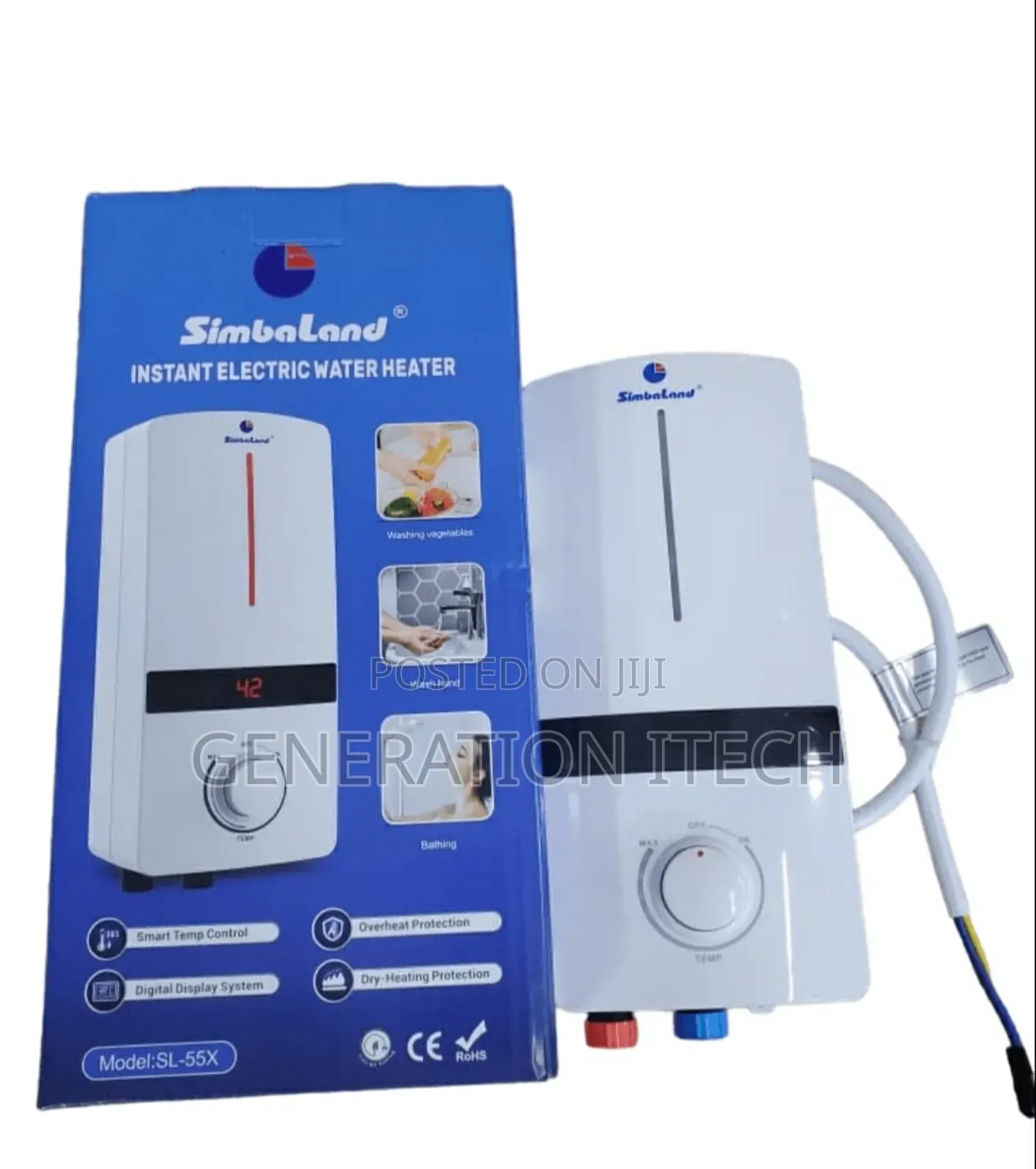 Simbaland Instant Electric Water Heater, Model Sl-55x,
