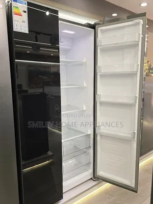 719ltrs Black Mirror Finish SPJ Side by Side Refrigerator
