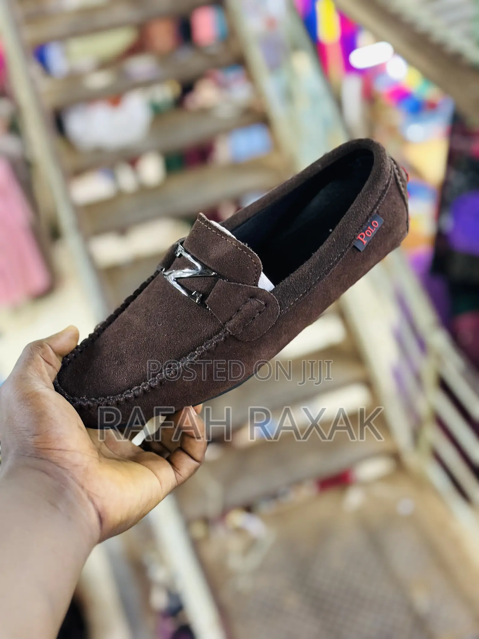Original Coffee Brown Polo Suede Moccasins