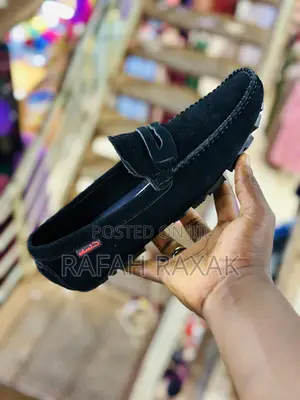 Men’S Classic Black Casual Suede Clarks Moccasins
