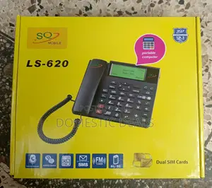 Sq Ls-620 Fixed Wireless Landline Phone With Calculator