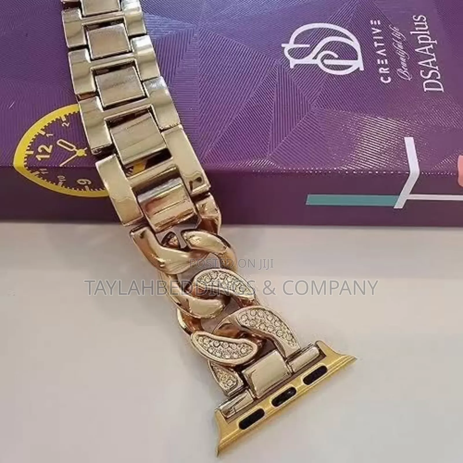 Chainlink Stainless Steel Smartwatch Strap Interlock Closure