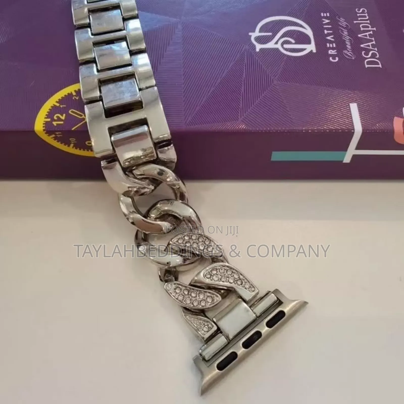 Chainlink Stainless Steel Smartwatch Strap Interlock Closure