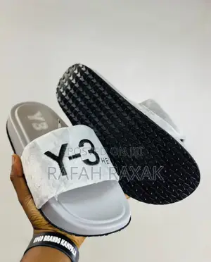 Men’S Gray Adidas Y-3 Slides Push in Sandals