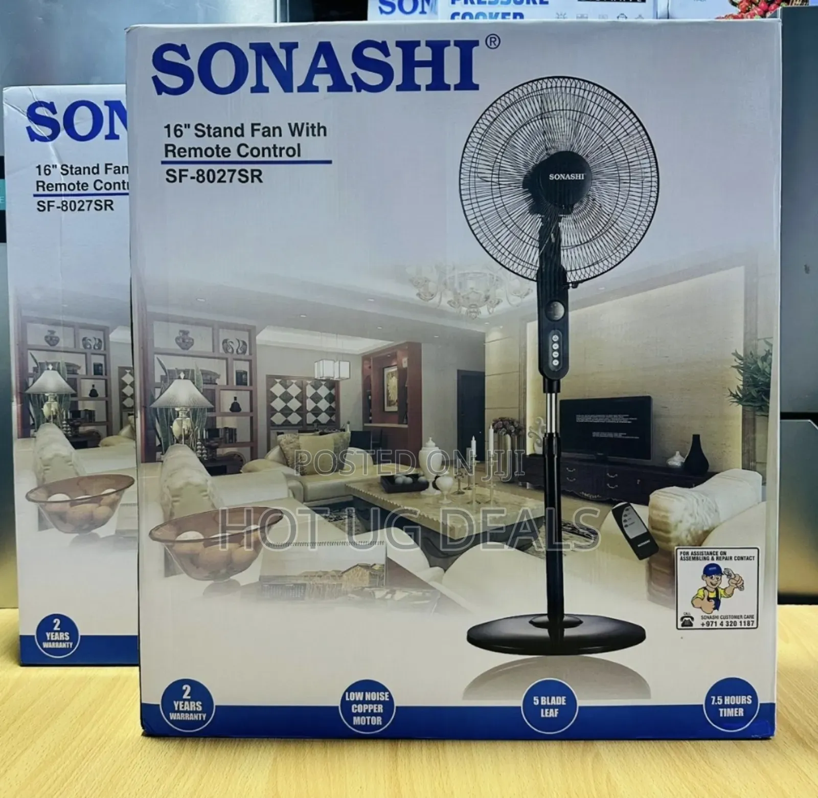 Sonashi 16" Stand Fan With Remote Control