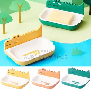 Crocodile Design Self-Adhesive Soap Holder