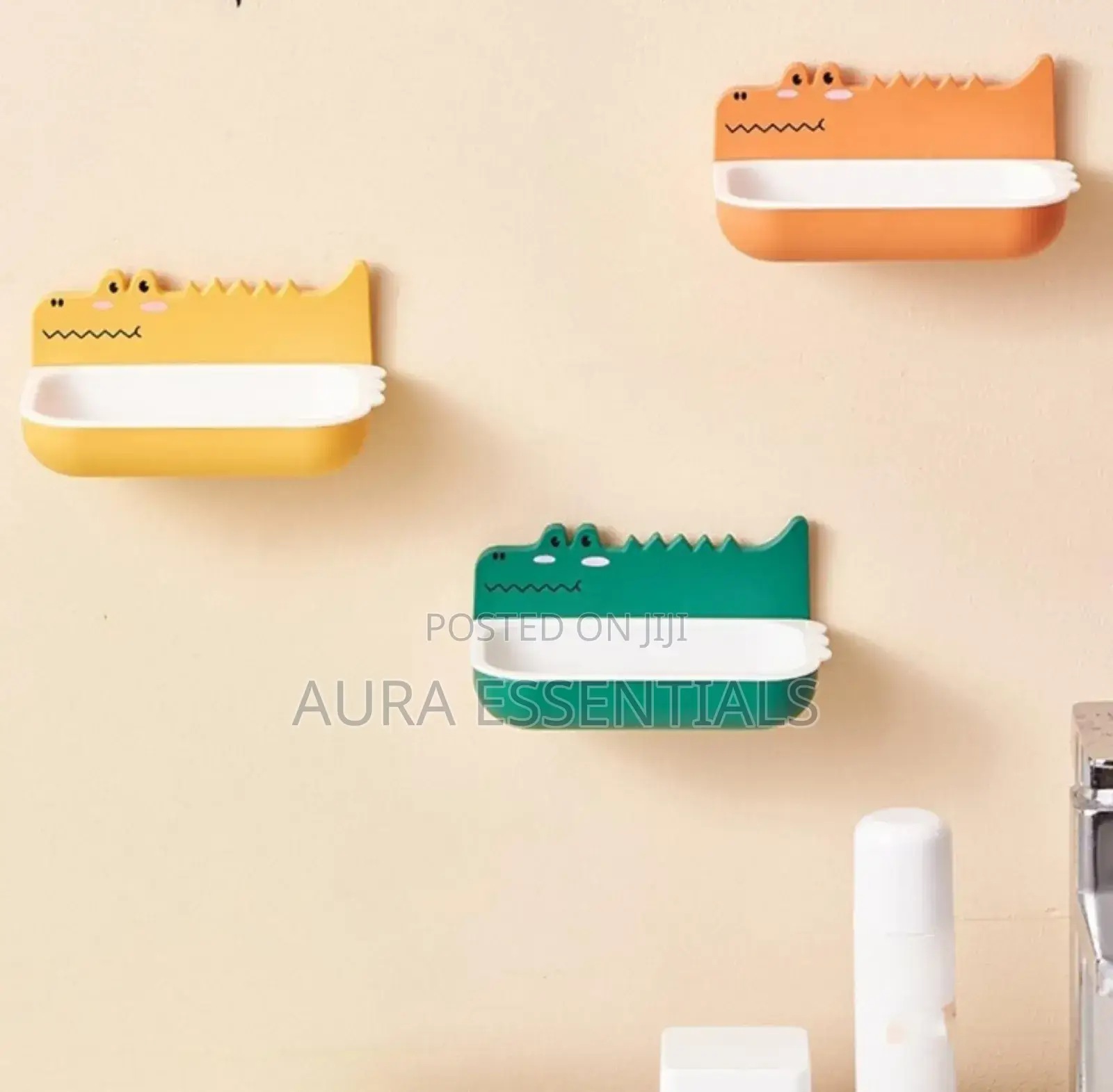 Crocodile Design Self-Adhesive Soap Holder