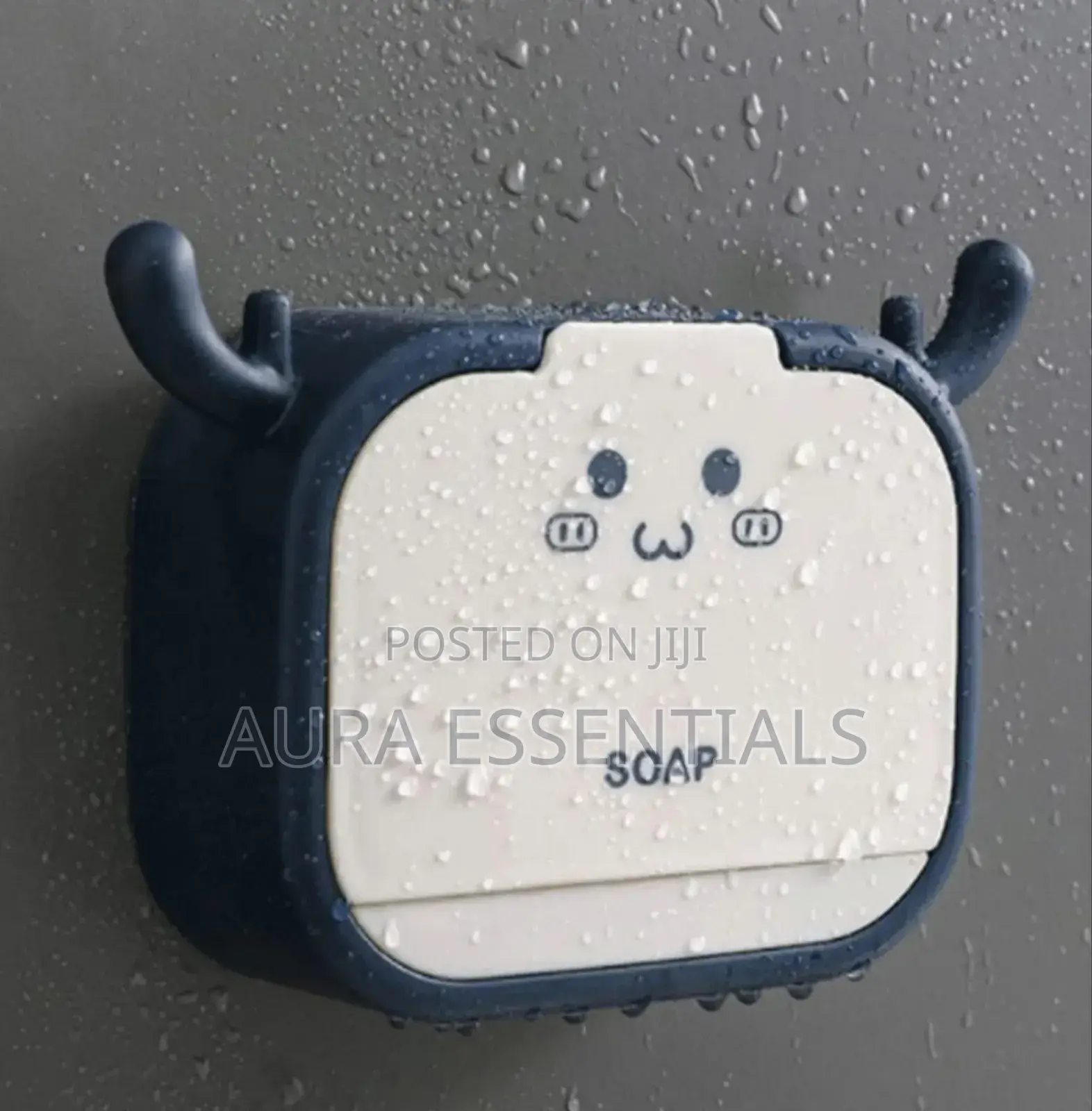 Seld Adhesive Soap Bathroom Soap Holder With Lid