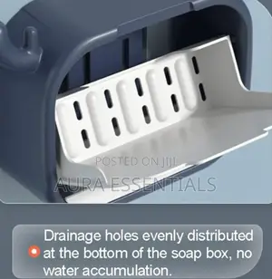 Seld Adhesive Soap Bathroom Soap Holder With Lid