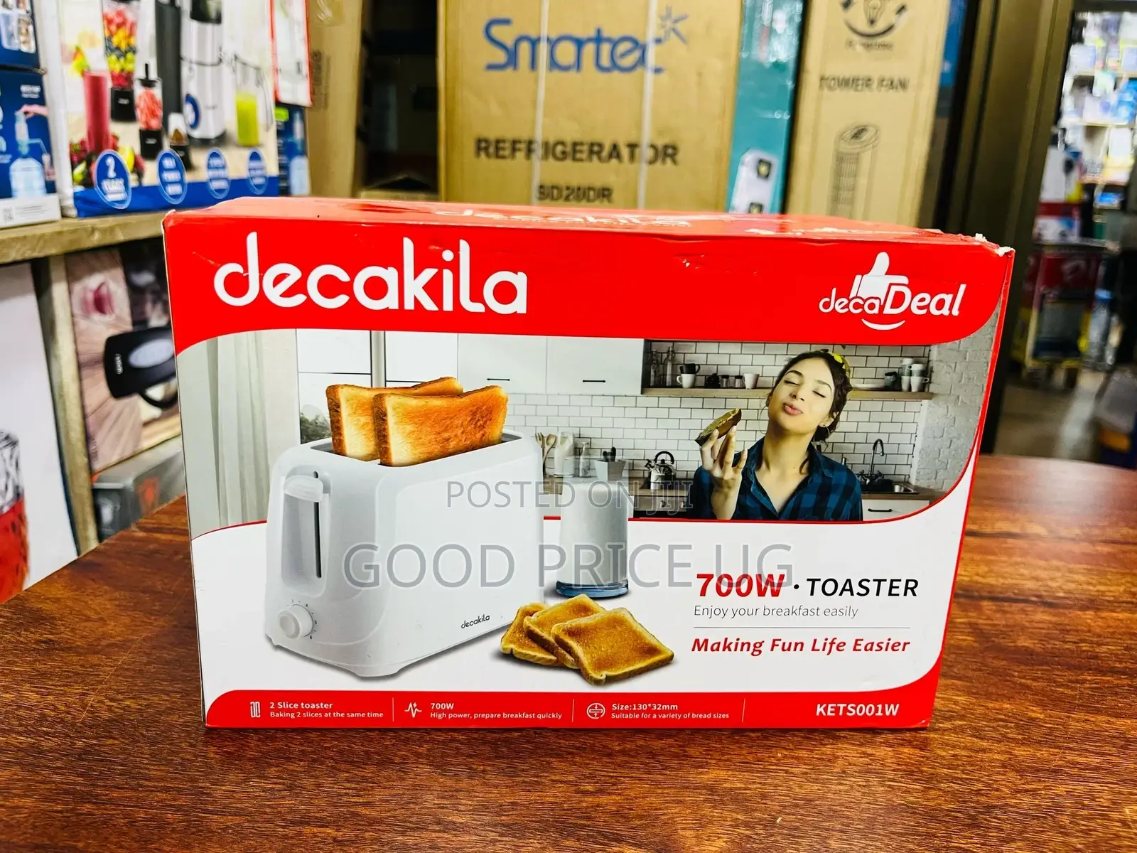 Decakila 2slice Toaster 700w