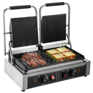 Electro Master Commercial Press Grill 1800w+1800w