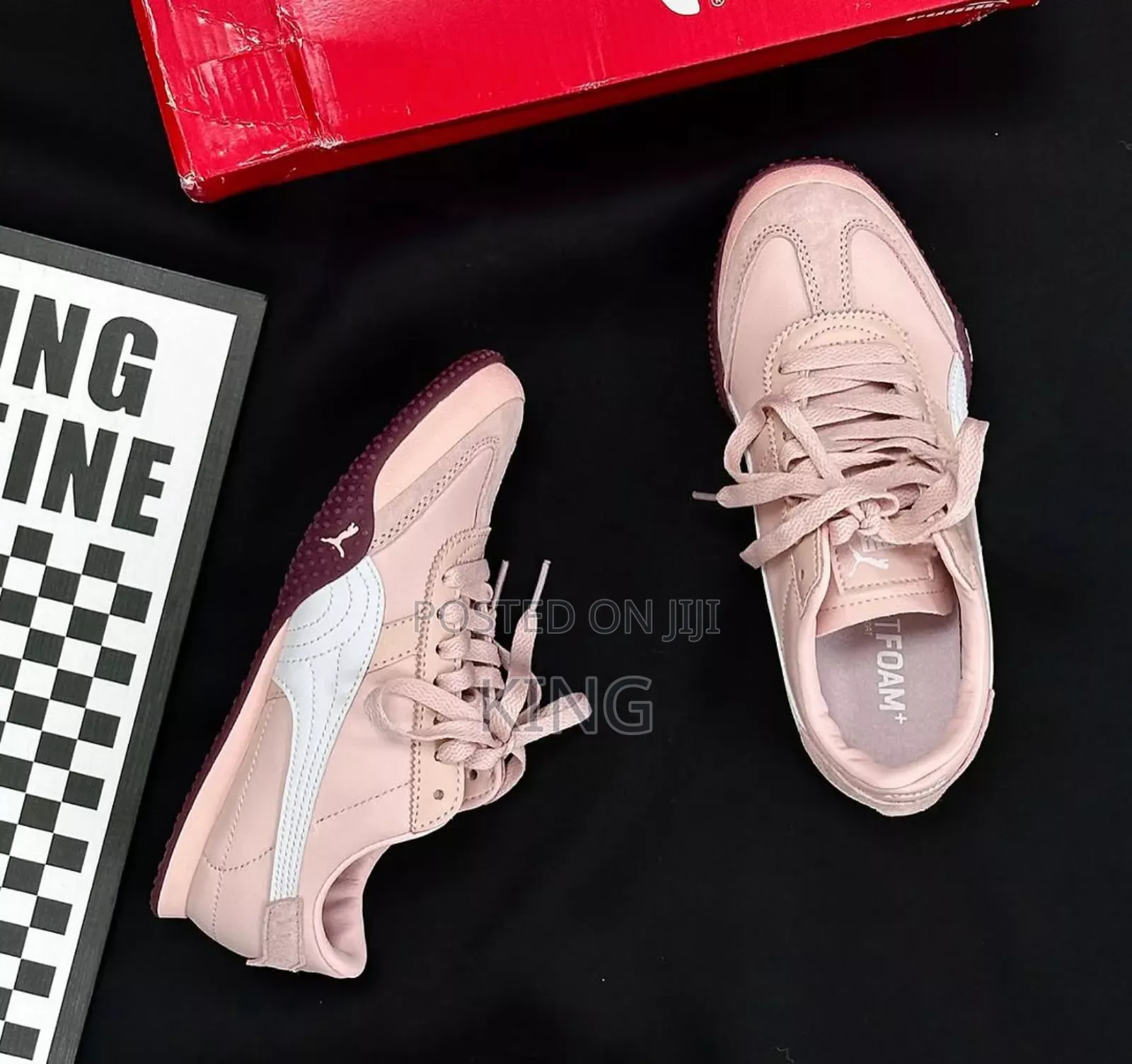 Puma Bella Ut Leather Pink Sneakers