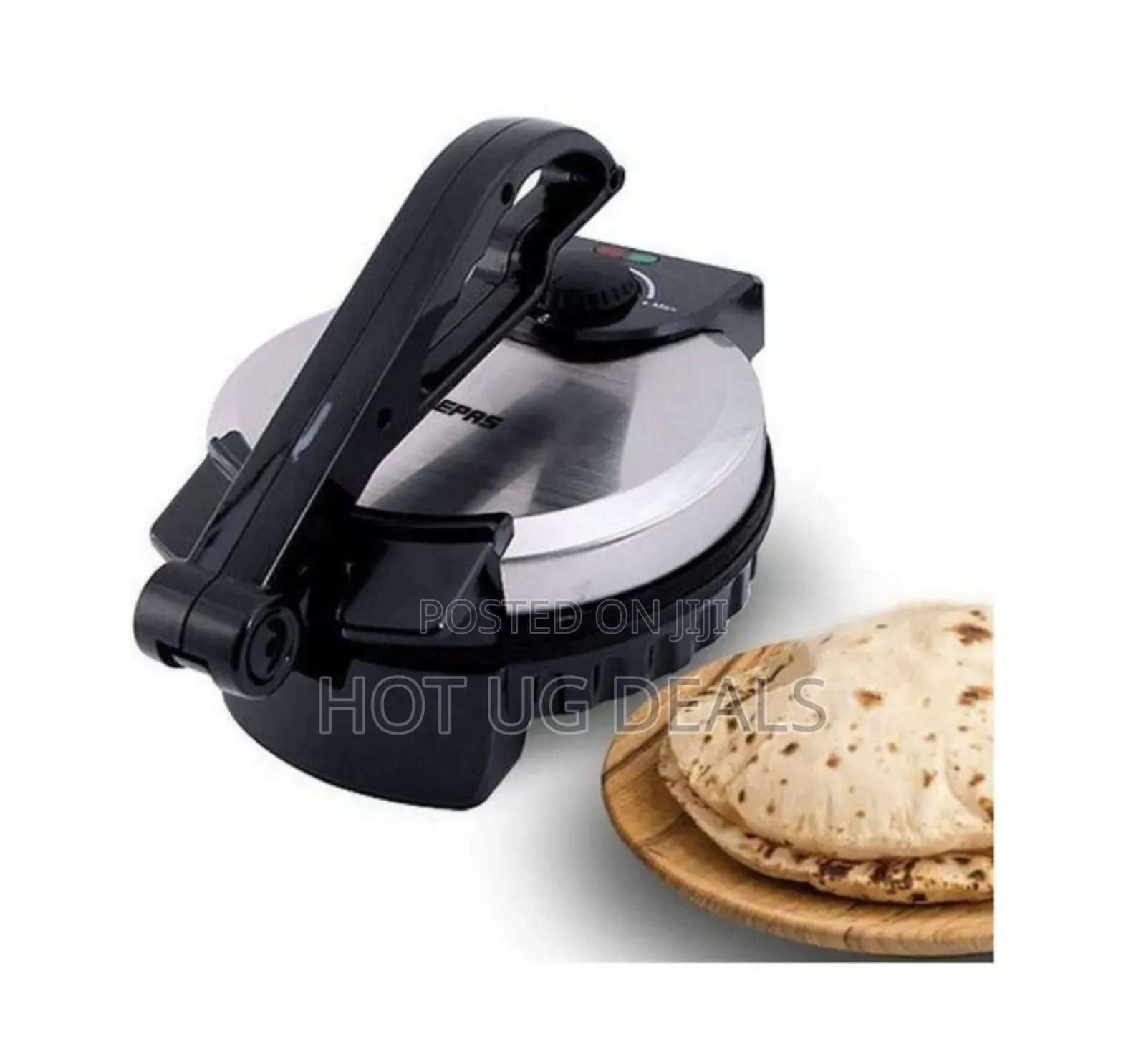 Geepas 8" Chapati,Roti Maker Non-Stick Coating