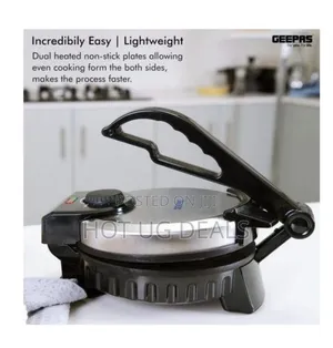 Geepas 8" Chapati,Roti Maker Non-Stick Coating