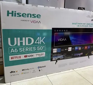 Hisense 50 Inch Led Utra Hd Smart Tv -Black (3 Yrs Wrnty)