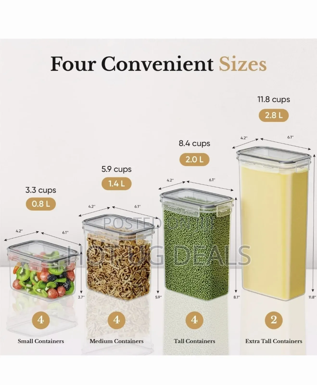 14pcs Airtight Food Storage Containers With Lids