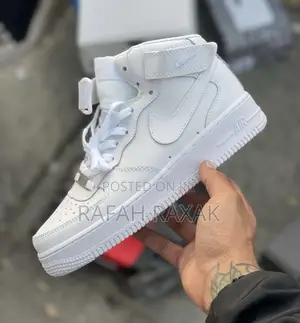 Original White Nike Air Force 1 High Top Sneaker