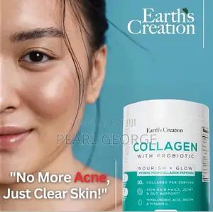 Earths Creation Collagen With Probiotic. Nourish+Glow