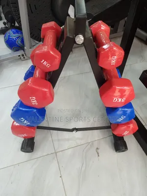 Red Colour Dumbell Each Kg of Dumbell Selling at 8500