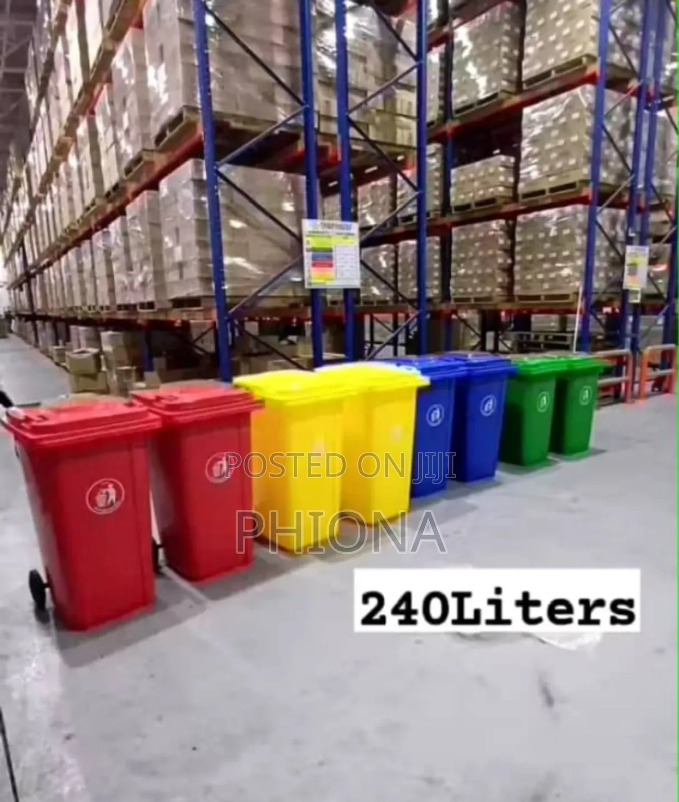Unique Roller Dustbin With on Rollers 240 Litres