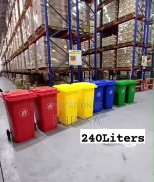 Unique Roller Dustbin With on Rollers 240 Litres