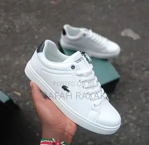 Original White Lacoste Casual Leather Sneakers