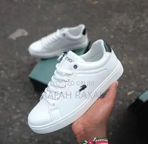 Original White Lacoste Casual Leather Sneakers
