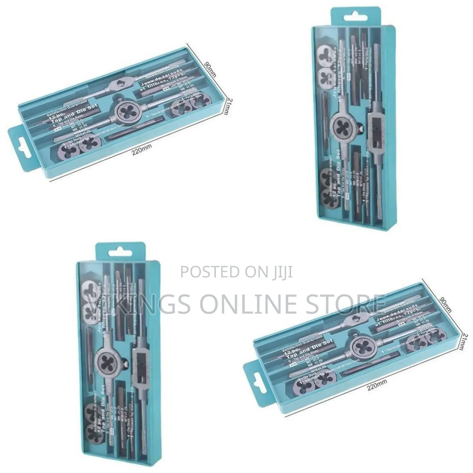 12pcs/Set Multifunction Nc Screw Tap Die Set