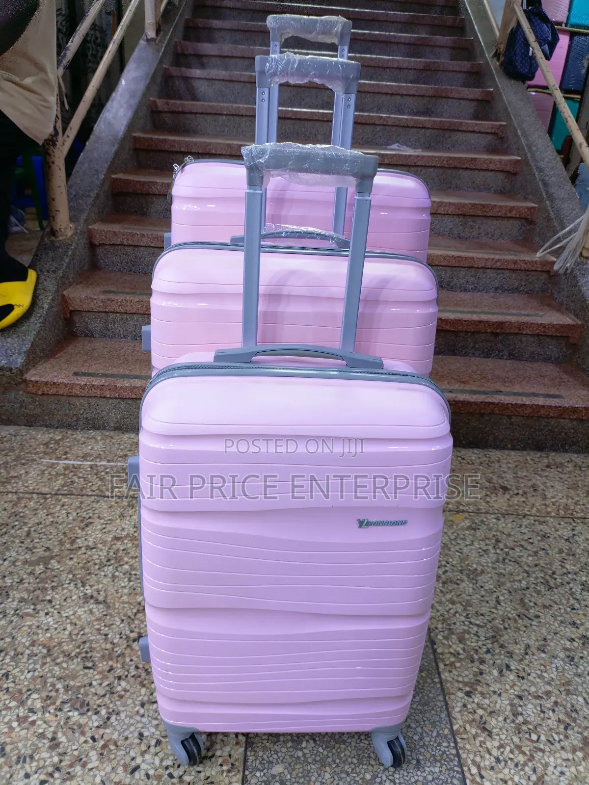 Rubber Plastic Suitcases in Full Set