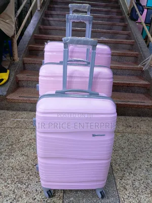 Rubber Plastic Suitcases in Full Set