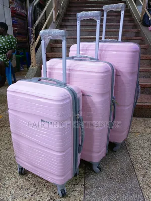 Rubber Plastic Suitcases in Full Set