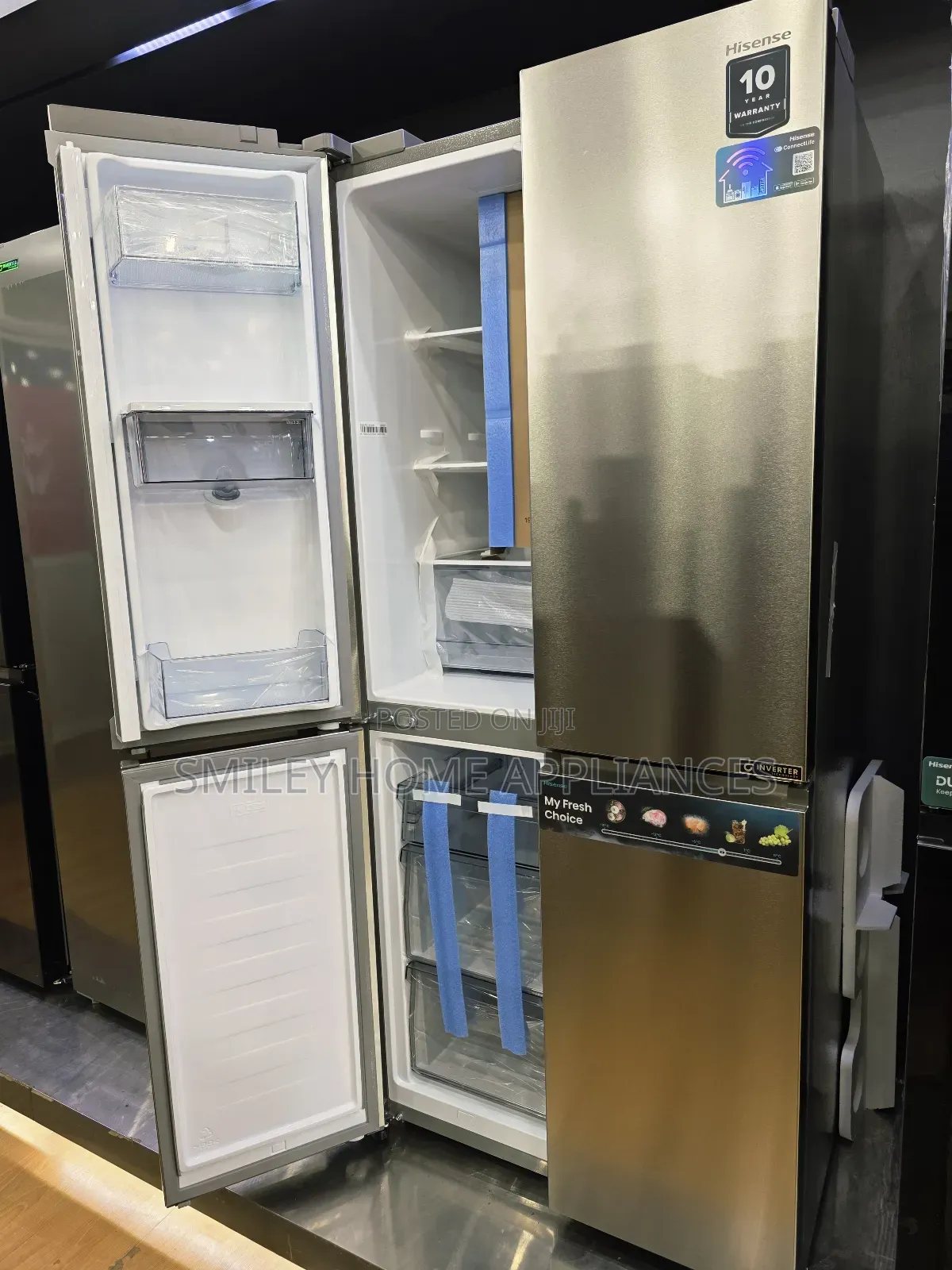 20% Discount on 610ltrs Hisense French Door Refrigerator